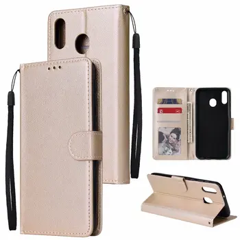 

100pcs/lot Solid color Wallet PU Leather +TPU Case for Samsung S10 5G Note 10 Note 10Pro A10S A20S M20 M10 With Photo Frame Card