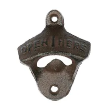 01# настенная открывашка подвесной крючок открывалка для пивных бутылок крепление медная застежка деревенский чугун кафе бар стены открывать здесь Металл Ретро#01