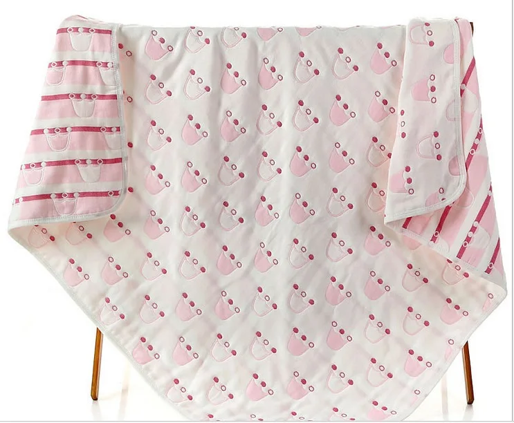 Детское банное полотенце, 6 слоев, хлопок, марля, муслин, детские одеяла, постельные принадлежности для новорожденных, пеленание, детское Хлопковое одеяло, 80*80 см