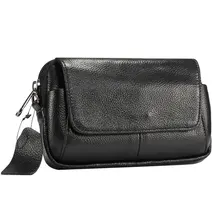 6,5 дюймов поясная сумка повседневная сумка для мобильного телефона поясная сумка мужская сумка на плечо с держатель для карт из натуральной кожи 2 цвета