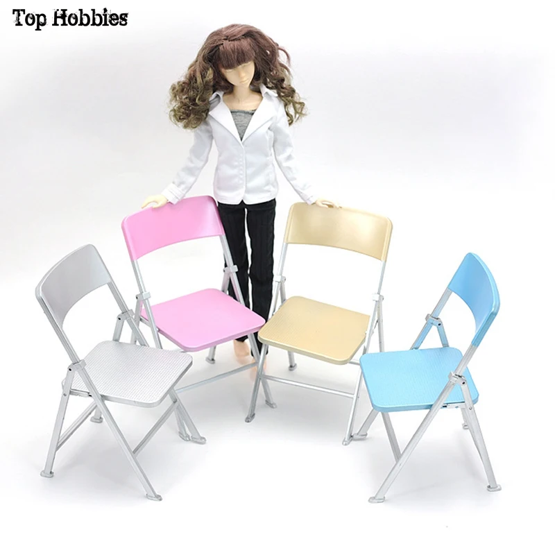 1/6 Scale Dollhouse Miniature Furniture Folding Chair for solider Action Figu.fr 