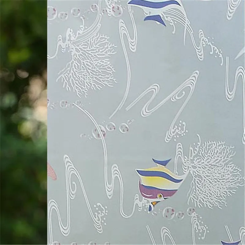 

Funlife Glass film window film bathroom sliding door self-adhesive frosted glass film window sticker privacy opaque