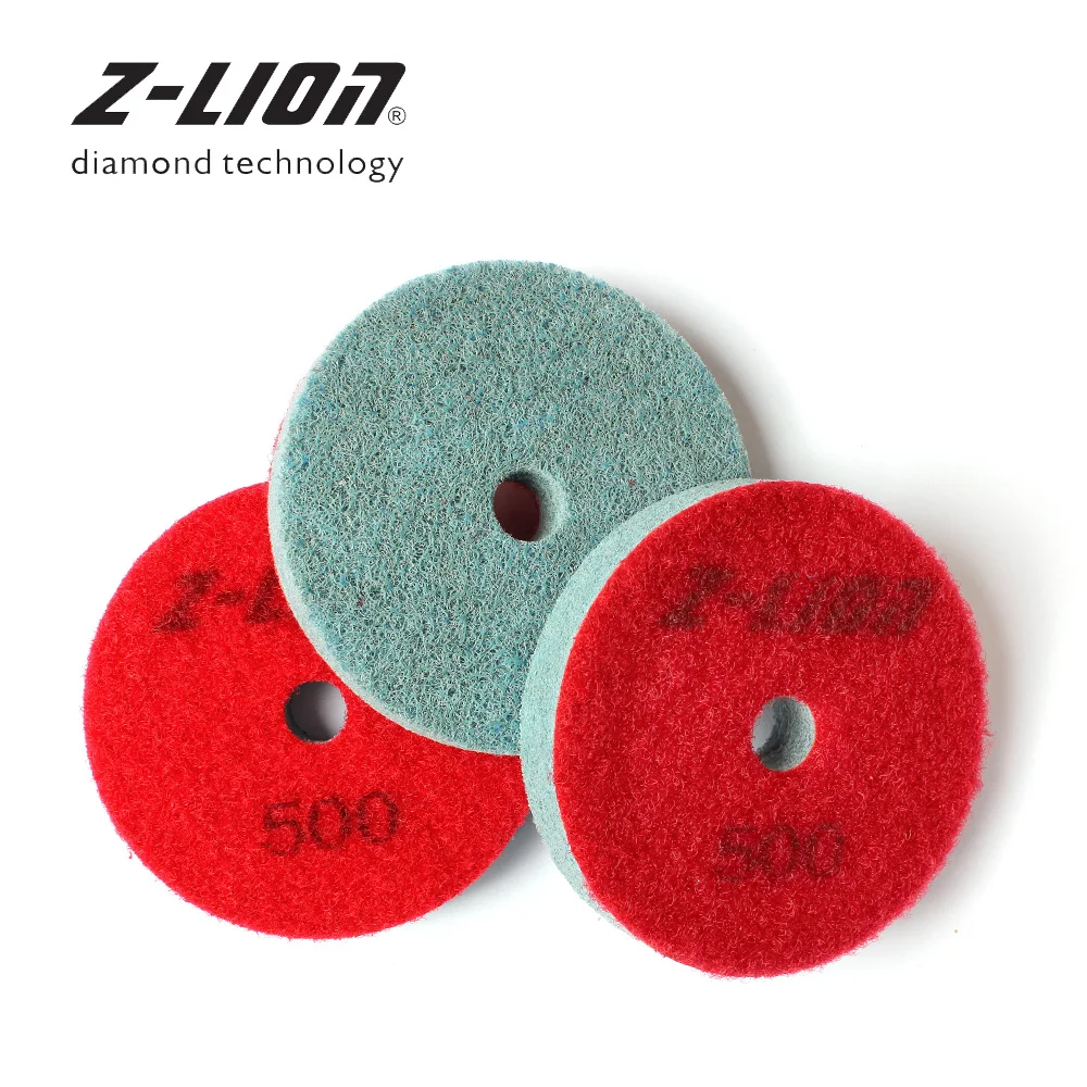 

Z-LEAP 3" 3PCS Diamond Polishing Pad Marble Granite Stone Grinding Disc Wet Use Sponge Buffing Wheel Grit 300-10000 For Grinder