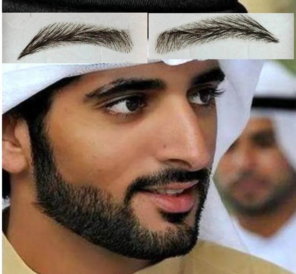 Buy 2017 New Sobrancelha Eyebrows With Swiss Lace Base Jet Blackcolor 1 Hand