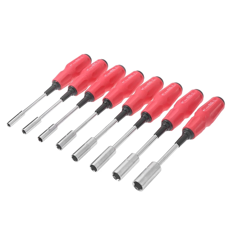 

Hollow-Shaft Nut Driver Hex Bit Socket Key Wrench Screwdriver Hand Tool 7-14mm