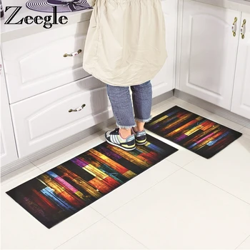 

Zeegle Colorful Entrance Mats Anti-slip Mat For Hallway Bathroom Floor Mats Bedroom Carpets Bedside Mats Absorbent Kitchen Rug