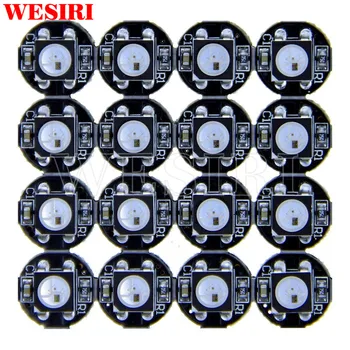 

10~1000pcs WS2812B 4-Pin LED Chips With Black/White PCB Heatsink WS2811 IC Built-in 5050 RGB SMD Chip for Arduino DIY DC5V