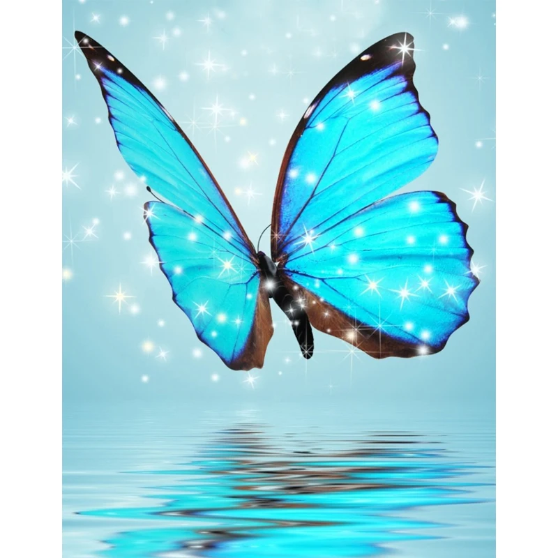 

Megayouput 5D diy diamond painting Cross Stitch Diamond Embroidery kits mosaic pattern Pretty butterfly picture home decor gift