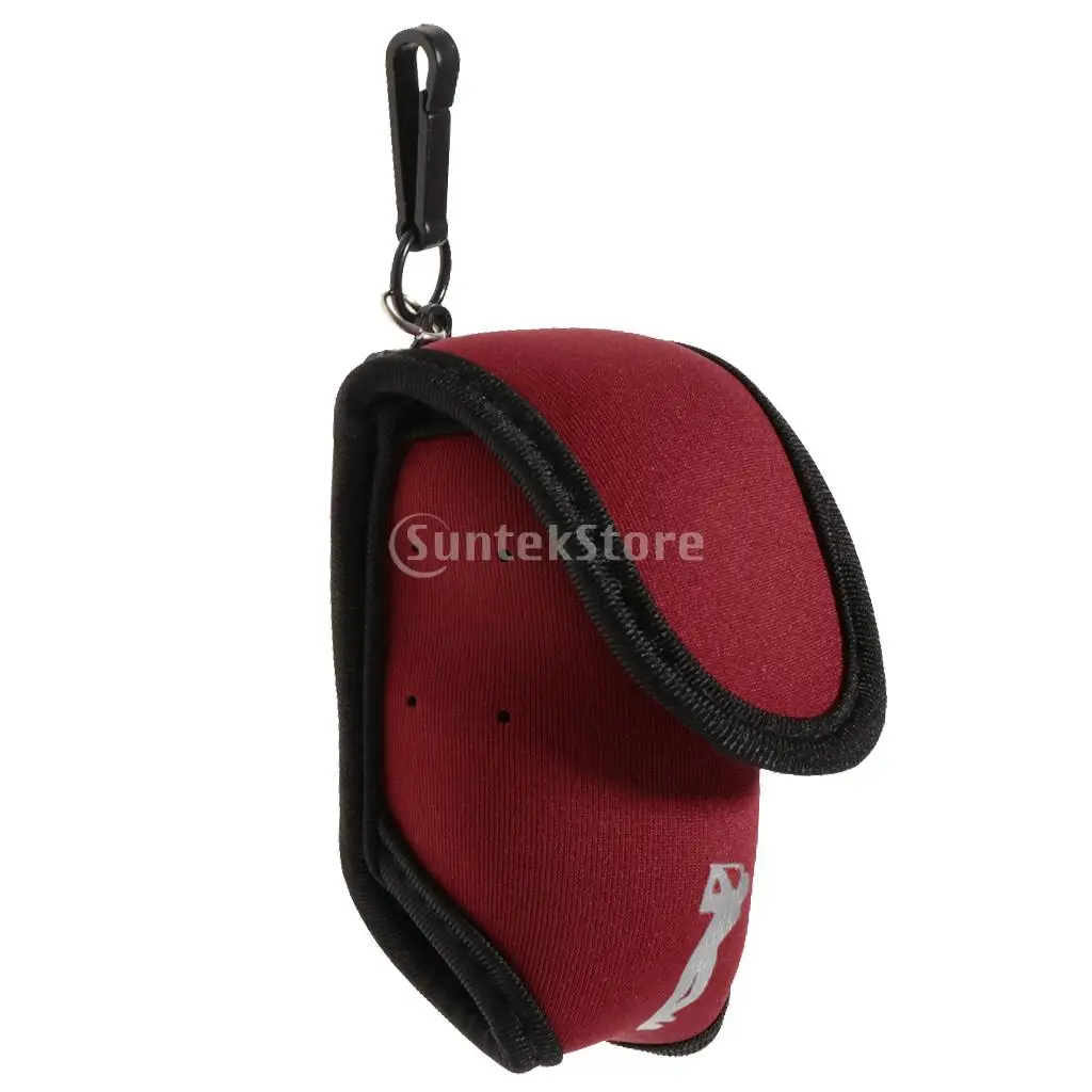 Neoprene Mini Golf Ball Bag Golf Tees Holder Storage Case Carry Pouch with Waist Belt Clip for Training Practice - Choose Color