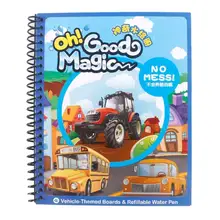 5 Тематические Доски многоразовые Волшебная водная рисовальная раскраска каракули с ручкой Рисование доска для рисования Дети Образование игрушка