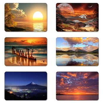 

Hawiian Sea Sunset Landscapes Cool Designs Nature Rubber Table Mouse Pad Laptop Computer Enclosure Mousepad Mat