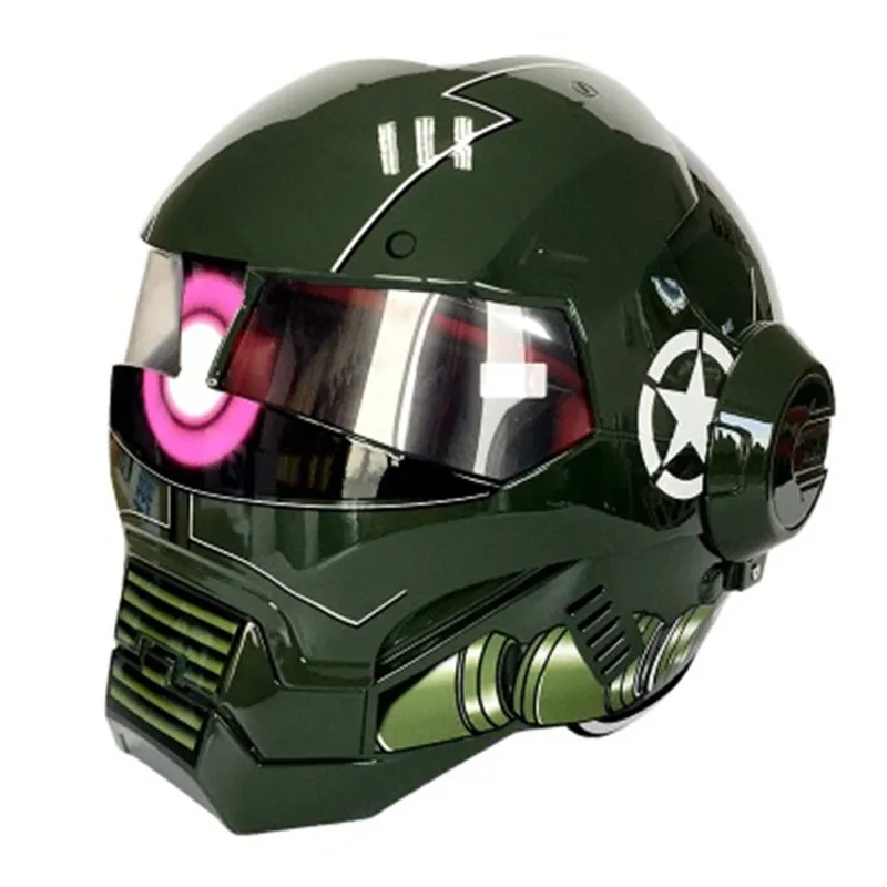 

Motorcycle Helmet Double Visors Full face moto Helmets Racing Motorbike Filp Up Cool Men riding casco Motorcycle Helmet