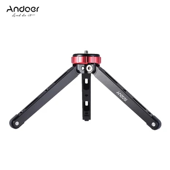 

Andoer Mini Tabletop Tripod Phone Camera Tripod Portable Foldable with 1/4" Mounting Screw for DSLR/Mirrorless LED Video Light