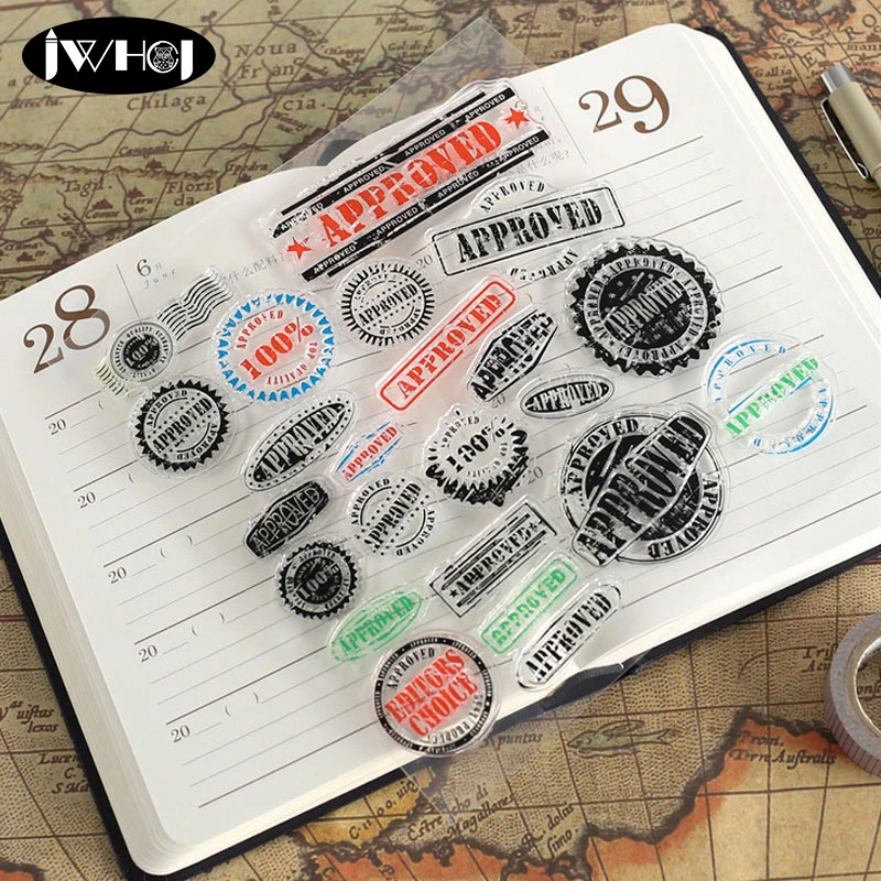 

Colored postmark stamps silicone stamp transparent soft stamps diy for scrapbooking Handmade gift card Photo Album stamps