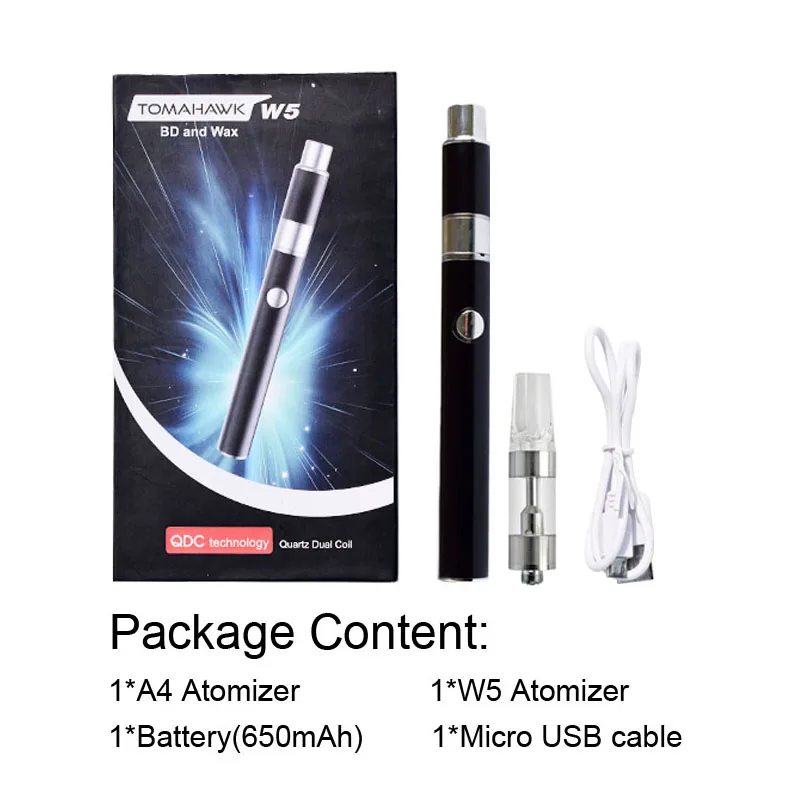 

Wax Atomizer USB Chargeable Quartz Dual Coil Donut Skillet W5 Wax Atomizer Dab Wax Rig Pens Dabbing Accessories