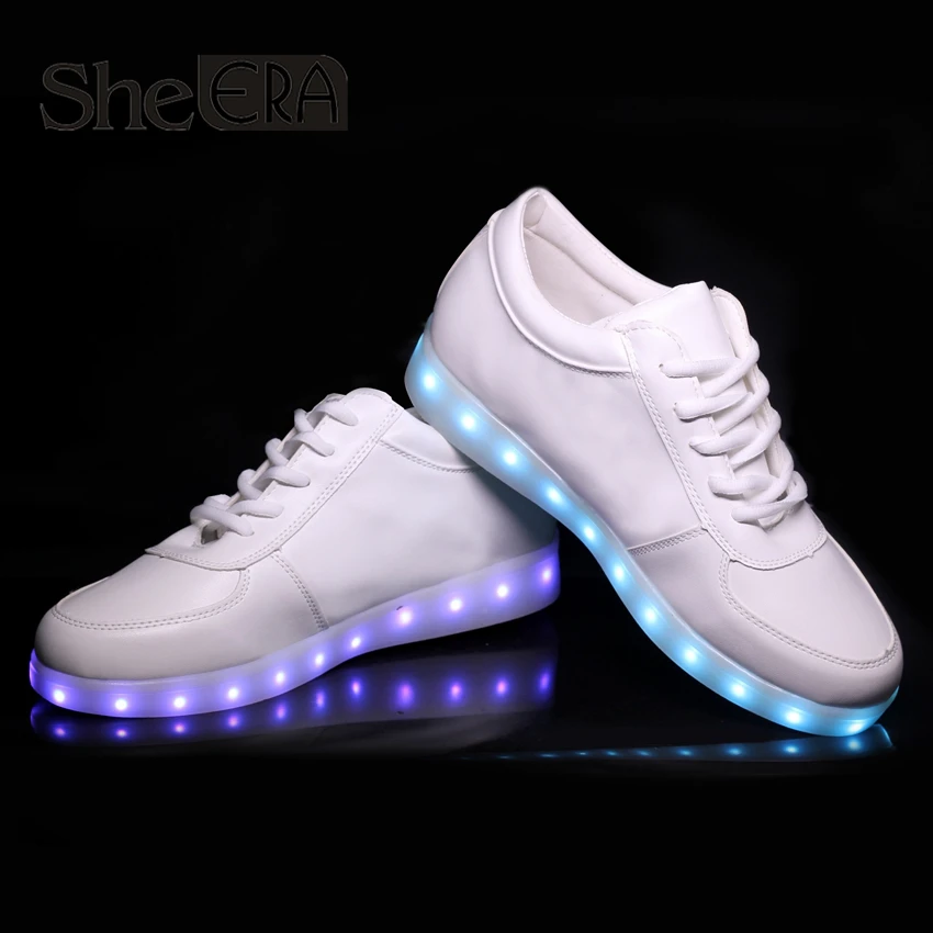 Buy New Hot 7 Colors Luminous Led Shoes Men Glow Men