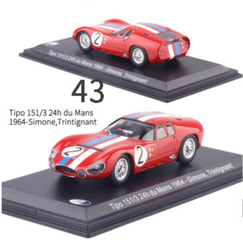  1:43 Scale Metal Alloy Classic Maseratis Racing Rally Car Model Diecast Vehicles Toys Collection Di