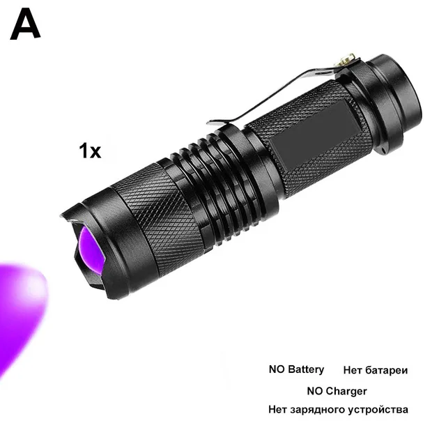 ZK20 дропшиппинг 51 светодиодный s 395nm УФ-светильник для вспышки Ультрафиолетовый детектор Безопасный светодиодный УФ-фонарь для домашних животных охотничий светильник-Скорпион AAA - Испускаемый цвет: A