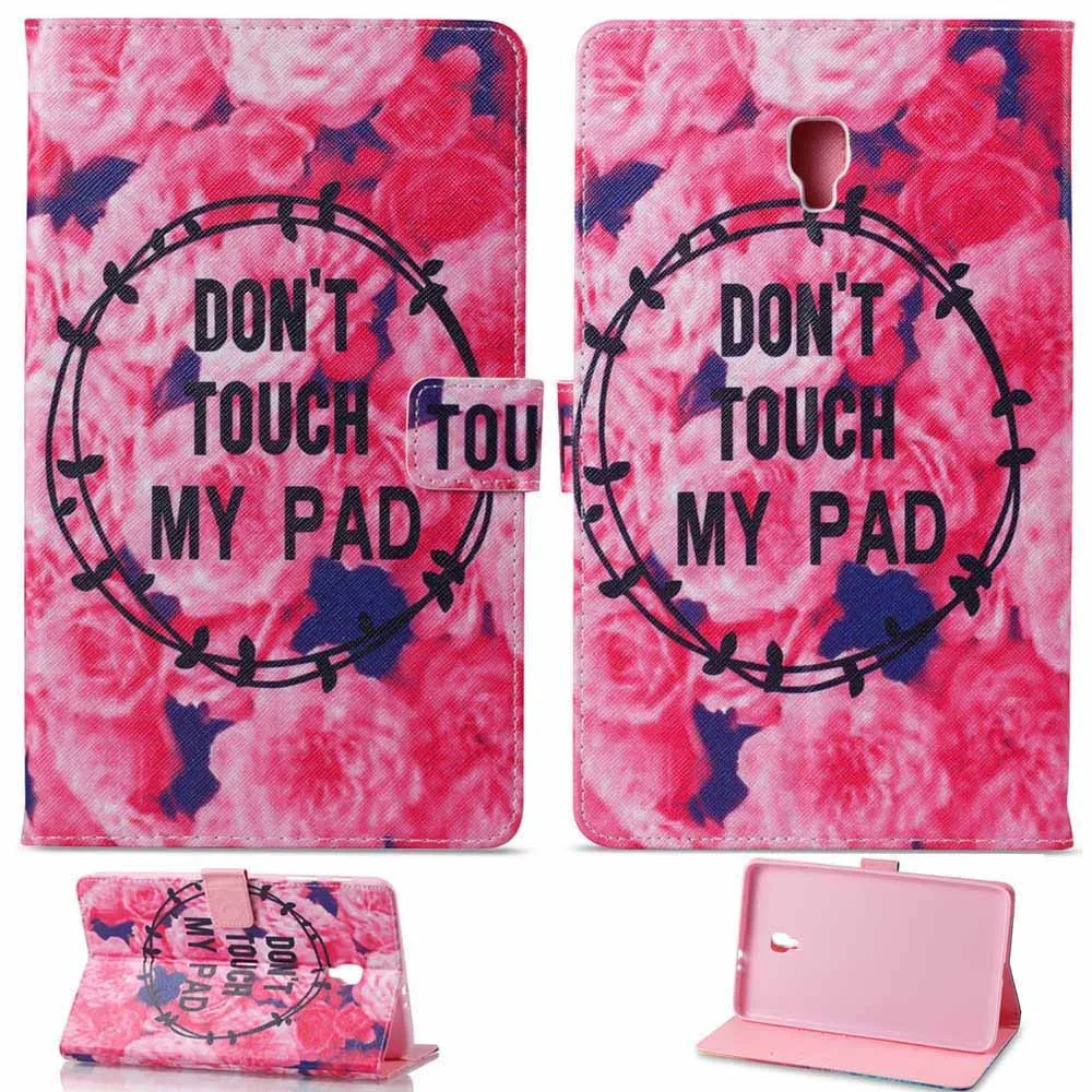 Tablet Case For Samsung Galaxy Tab A 8.0 2017 SM-T380 T385 Fashion Print Leather Wallet Flip Case Smart Cover Wake Sleep (13)