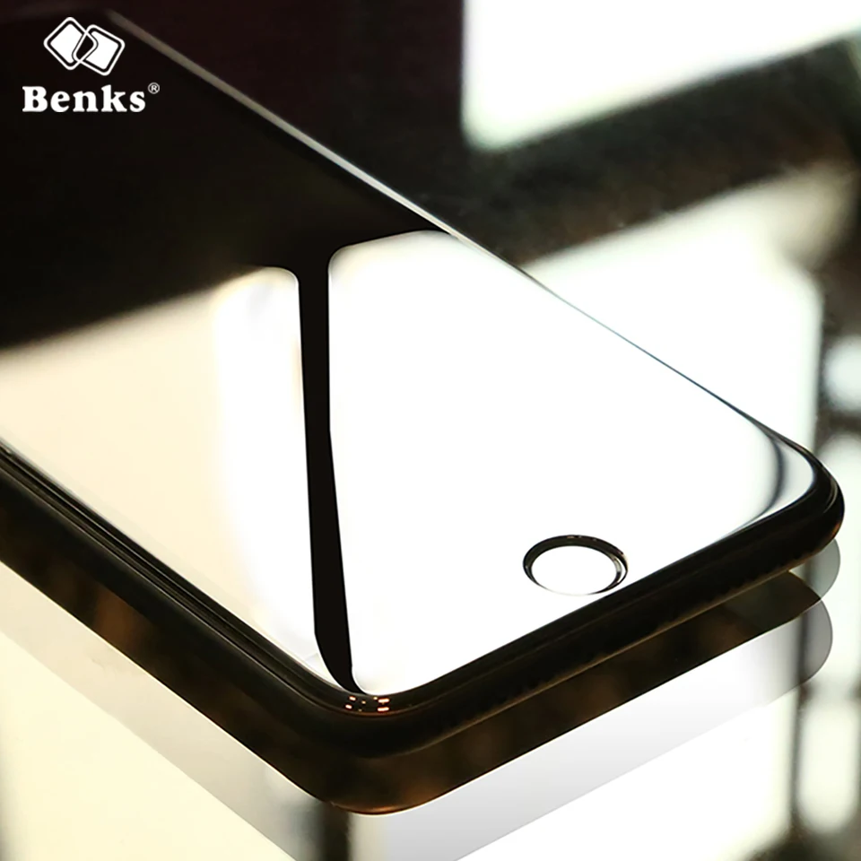Для iPhone 8 7 Закаленное стекло протектор экрана Benks XPRO + 3D полное покрытие Защитная