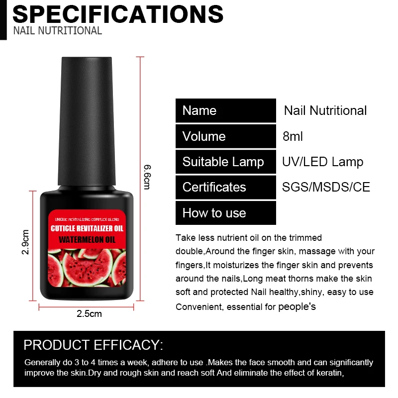 LAKIMU New Gel Nail Cuticle Oil Nourishment Oil Permanente Treatment Fruits Flavor Care Nail Art Cuticle Oil for Manicure Tool