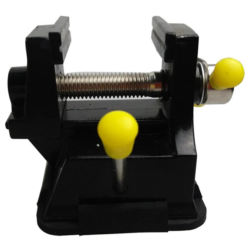 Мини-скамейка тиски инструмент для резьбы черный тиски инструмент резиновое всасывающее основание крепеж зажим ремонт Регулируемый инструмент