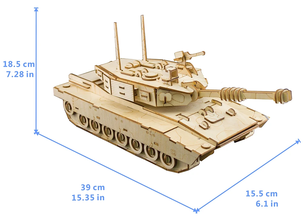 3D деревянные головоломки игрушки головоломка Танк модель головоломки Монтессори Обучающие творческие ремесла подарок для детей взрослых