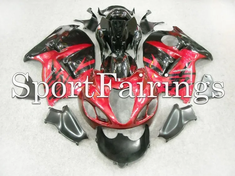 Черный, красный Обтекатели для Suzuki GSXR1300 Hayabusa 97 98 99 00 01 02 03 04 05 06 07 1997 2007 ABS мотоциклов обтекателя Kit Кузов