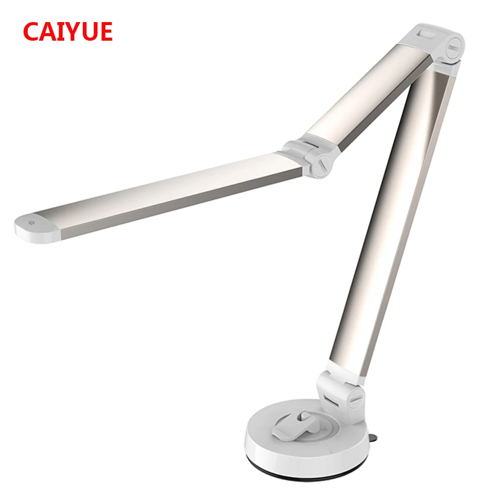 

LED Table Lamp Eye Protection Read Desk Light Foldable Sucker 3 Level Dimmable Brightness USB Rechargeable Touch Sensor Control