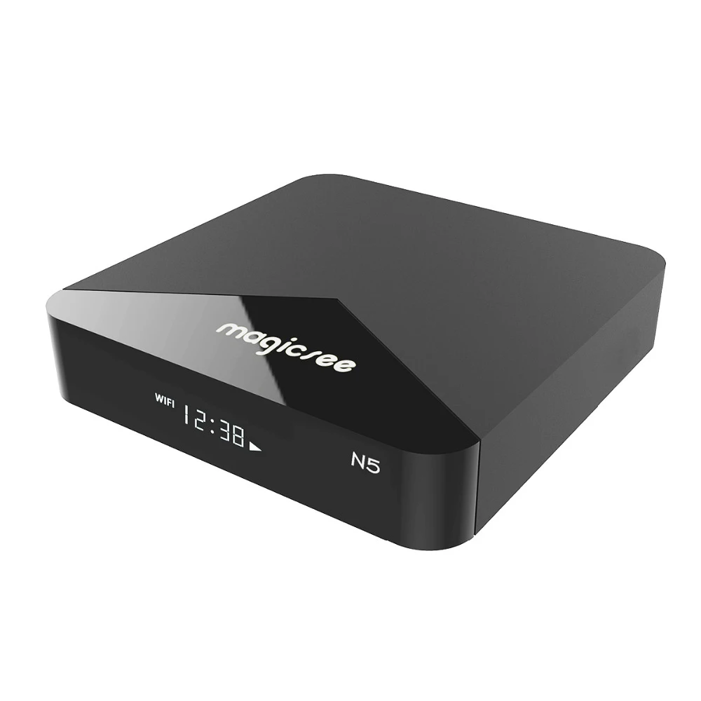 Горячая AMS-Magicsee N5 Android 7,1 2,4G+ 5G Wi-Fi Tv Box Amlogic S905X 4 ядра 2 ГБ+ 16 Гб Smart Tv Box с Hd 4K Декодер каналов кабельного телевидения(по ТИХООКЕАНСКОМУ летнему времени США Pl