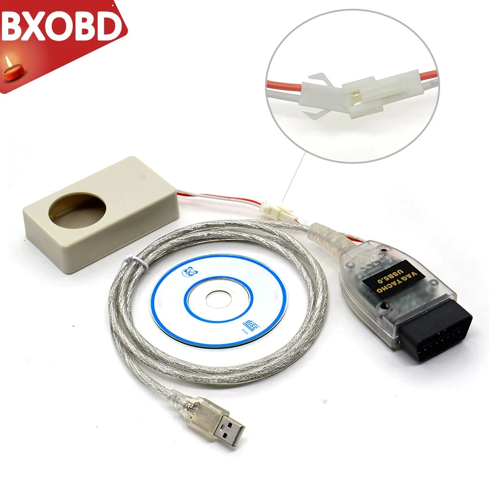 Vagtacho 5,0 VAG NEC MCU 24C32/24C64 TACHO Immo Box Eeprom программист USB версия V5.0 диагностический кабель USB VAGtacho 5,0