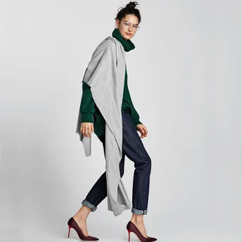 

[BQACCES] 2018 Winter Thick Warm Cashmere Like Scarves Women Solid Color Plain Acrylic Scarf Shawl Wraps Brand High Quality