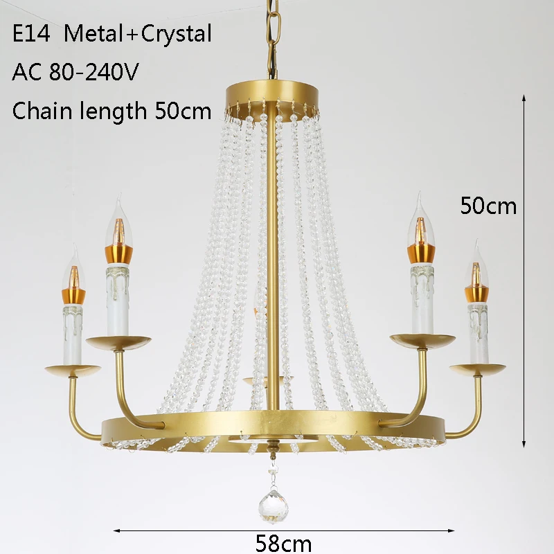 Американский индустриальный позолоченный подвесной светильник E14 5 светильники, Подвесная лампа для гостиной спальни фойе кабинет ресторан-бар отеля