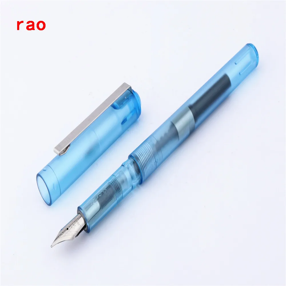 JINHAO 991, прозрачный цветной перьевая ручка для школьников и офиса, Новинка - Цвет: Transparent blue