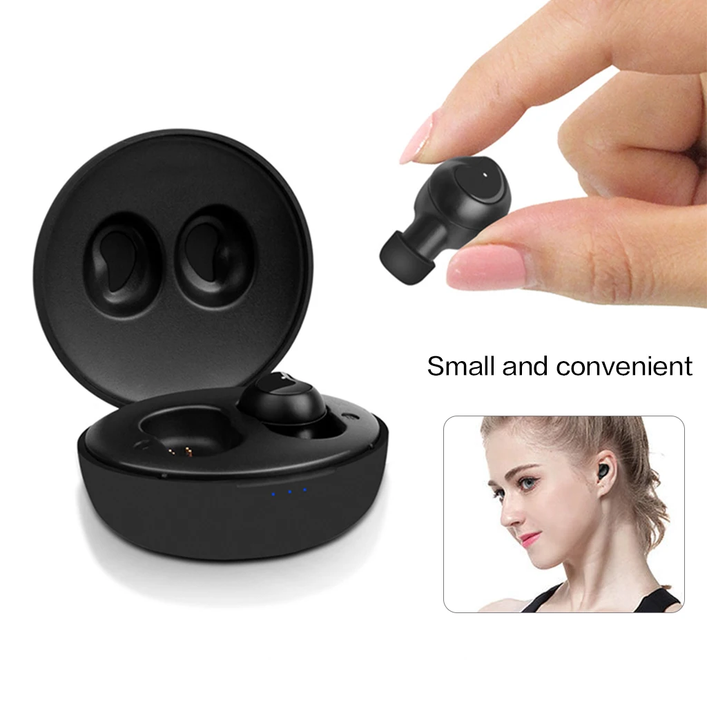 

Xi9 Bluetooth 5.0 Wireless Earphone HIFI in-Ear Mini Earbuds Sport Gym Magnetic Noise Cancelling Waterproof With Charging Box