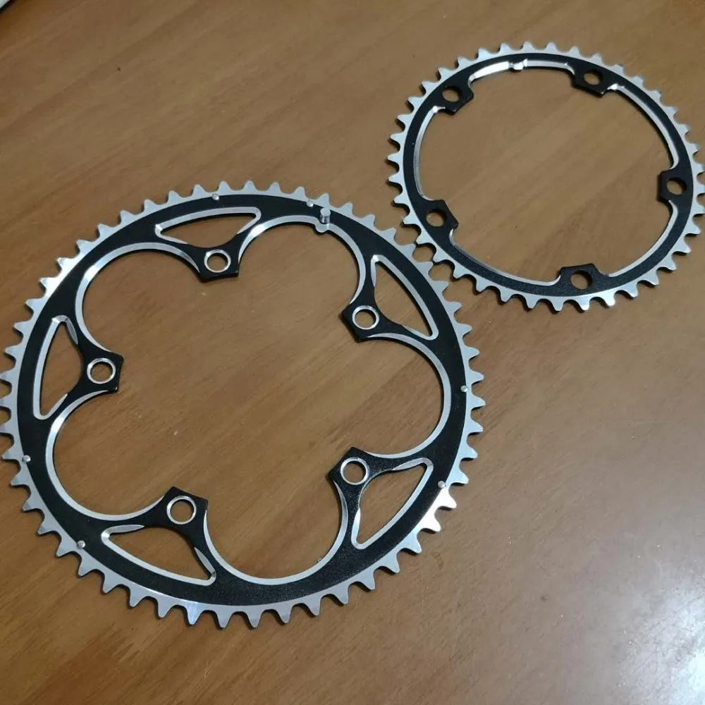

Double Chainring BCD130 53T 39T Dual Disc for Road Folding Bike for 5-9 speed CNC 3/32