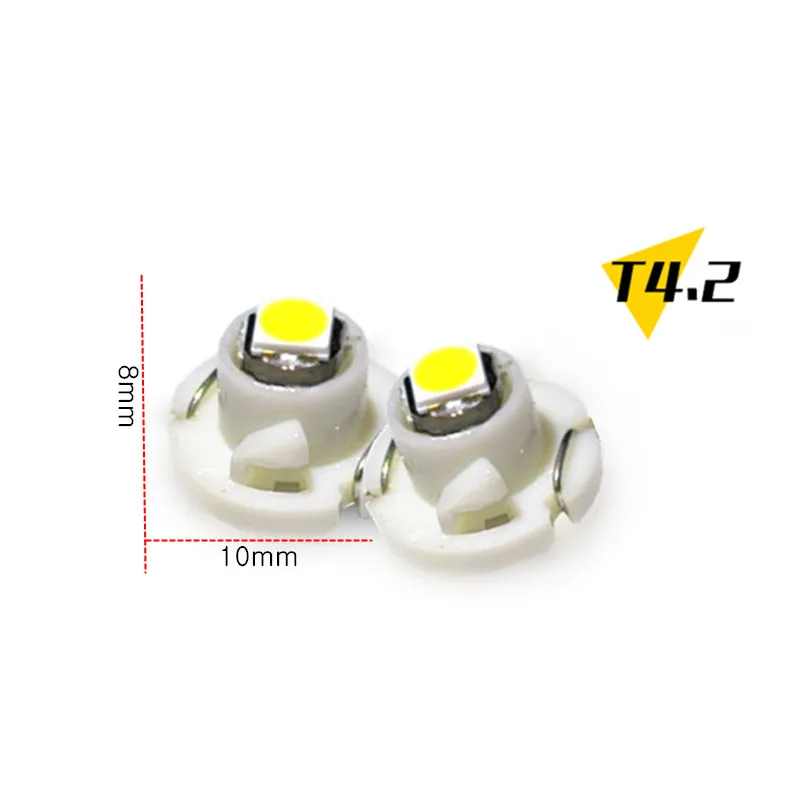 10x T3 T4.2 LED 3030 SMD автомобильные кластеры приборной панели белого голубого красного