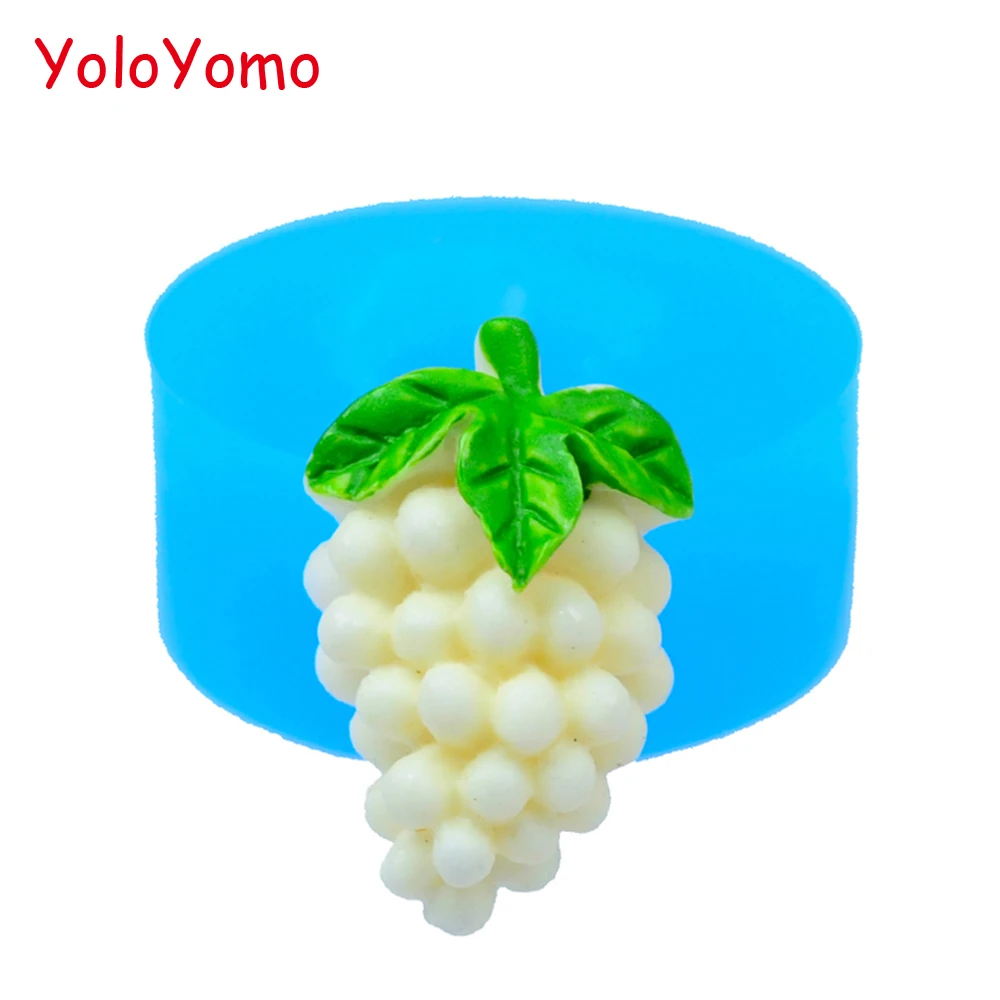 S027YL 19 9 мм Виноградная Силиконовая Прессформа-Сладости Фруктовая Форма Sugarcraft