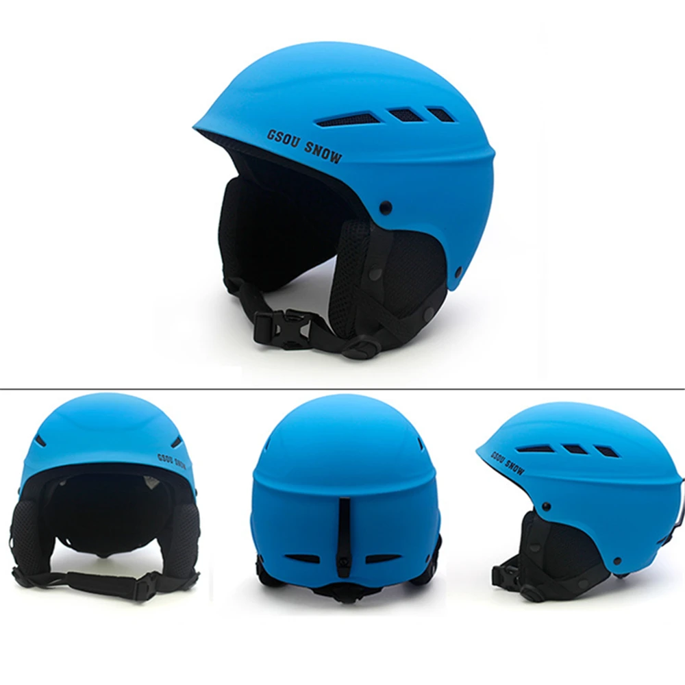 Лыжный шлем GSOU для мужчин и женщин дышащая Сверхлегкая шапка катания на лыжах