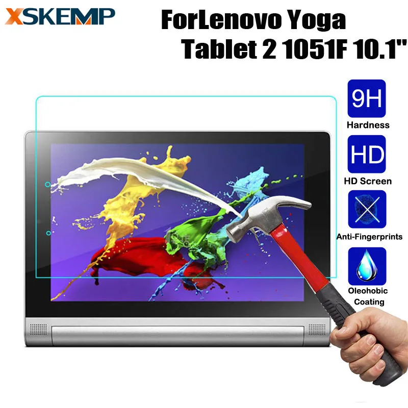 Для lenovo Yoga Tablet 2 1051F 10," противоударное закаленное стекло без отпечатков пальцев защитная пленка Взрывозащищенная защита экрана