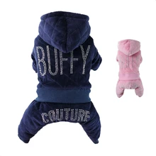 Petalk Warm Winter Mascotas Ropa Para Perros Mono Mamelucos Espesar Abrigo Para Perros Pequeños Pet Apparel