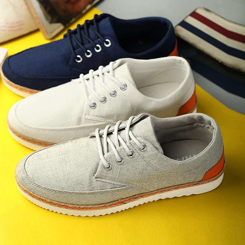 Spring &amp Autumn Men Fashion Outdoor Shoes Eu 39-47 Top Quality Man Casual Lace-up Blue / Grey Beige | Обувь