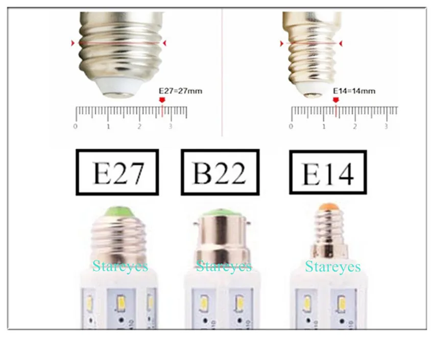 100 шт. E27 E14 B22 SMD 5630 5730 24 42 60 84 98 132 165 Светодиодный лампочки кукурузы пятно свет лампы светодиодный droplight кукурузы освещения