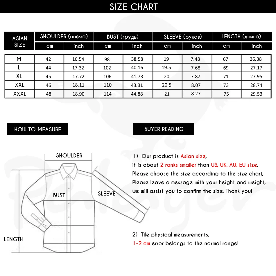 size chart short sleeve