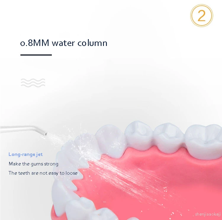 Стиральная машина для зубов, Электрический ирригатор для полости рта, портативная водяная нить, бытовая интеллектуальная машина для чистки зубов, 4,5 в