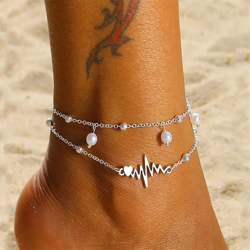 IPARAM богемский винтажный корпус черепаха ножной браслет для женщин многослойный пляжный летний ножной браслет ювелирные изделия для ног - Окраска металла: ZL0000083