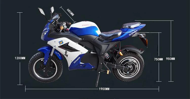 Excellent Outdoor road racing cool electric motorcycle sports car adult 6