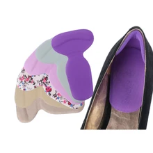 1 пара вставных стелек для ног на пятке протектор подушечки для женщин мягкая Т-образная силиконовая Подушечка для обуви поддержка свода стопы ортопедическая обувь