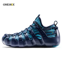 ONEMIX 2017 Men’s sports running shoes quick-drying breathable knitting mesh slippers walking Rome shoes driving shoes 1230B