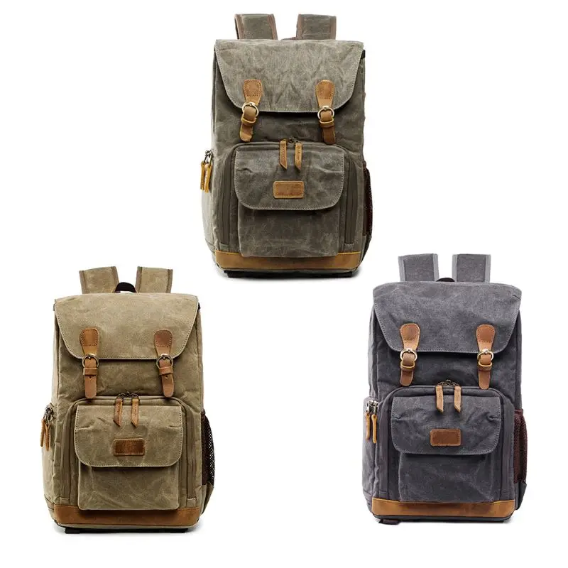 

1Pc Vintage Backpack Photography Bag Casual Daypack for Camera Lens Laptop and Accessories Travel Use For Men 2019